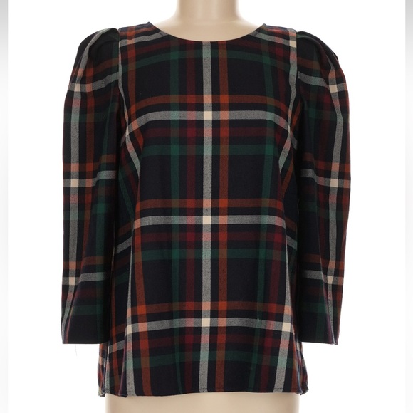 Tuckernuck Tops - Tuckernuck Plaid Bedford Blouse Size M